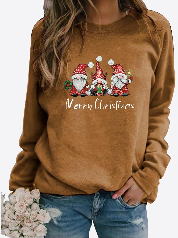 Winter Damen LOVE bedruckte Tops T-Shirt Damen Rundhals Langarm Casual Sweatshirt Plus Size Bluse Plüschpullover