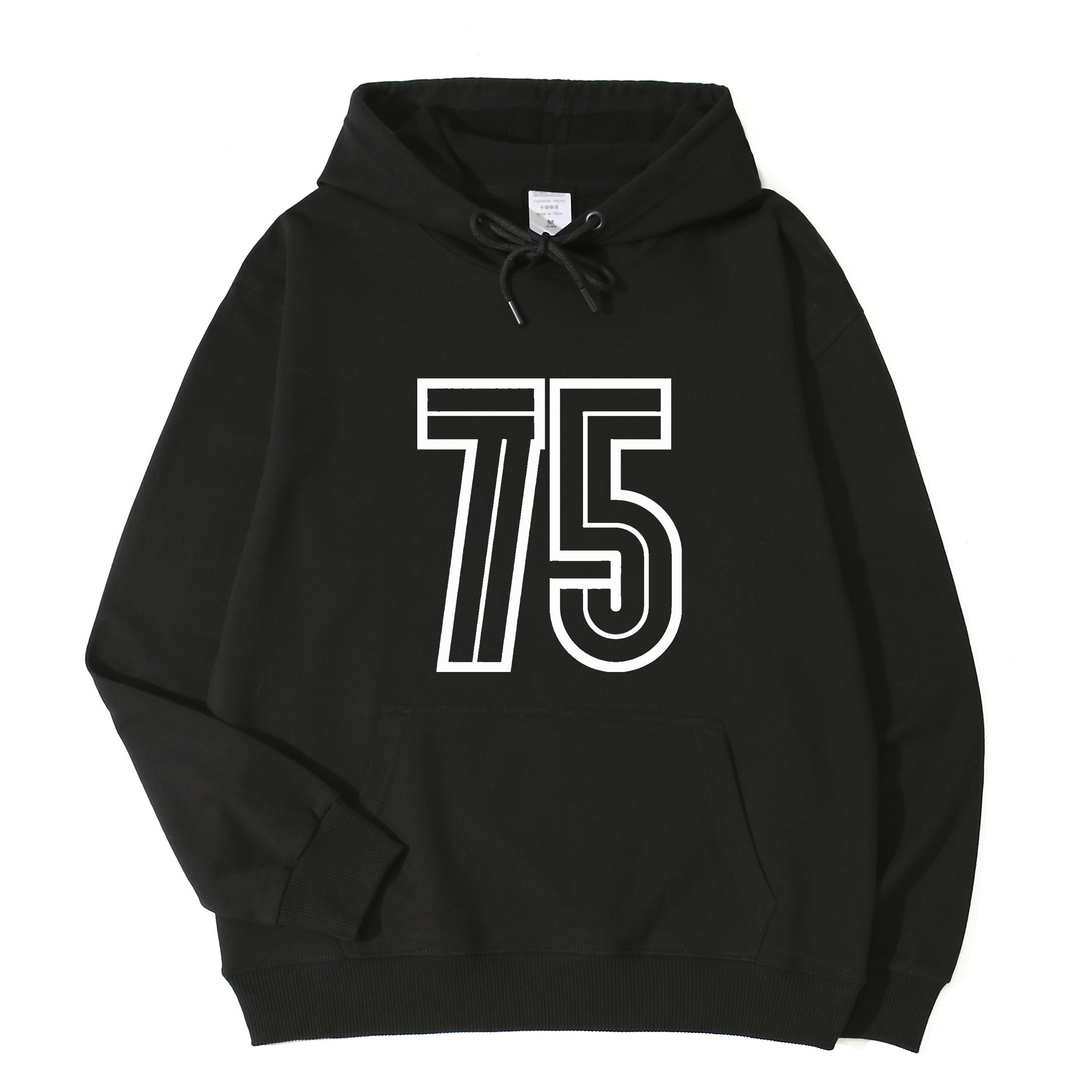 

75 number Basketballfootball ball number customization Hoodie Custom Unisex Women Brand quality Hoodie