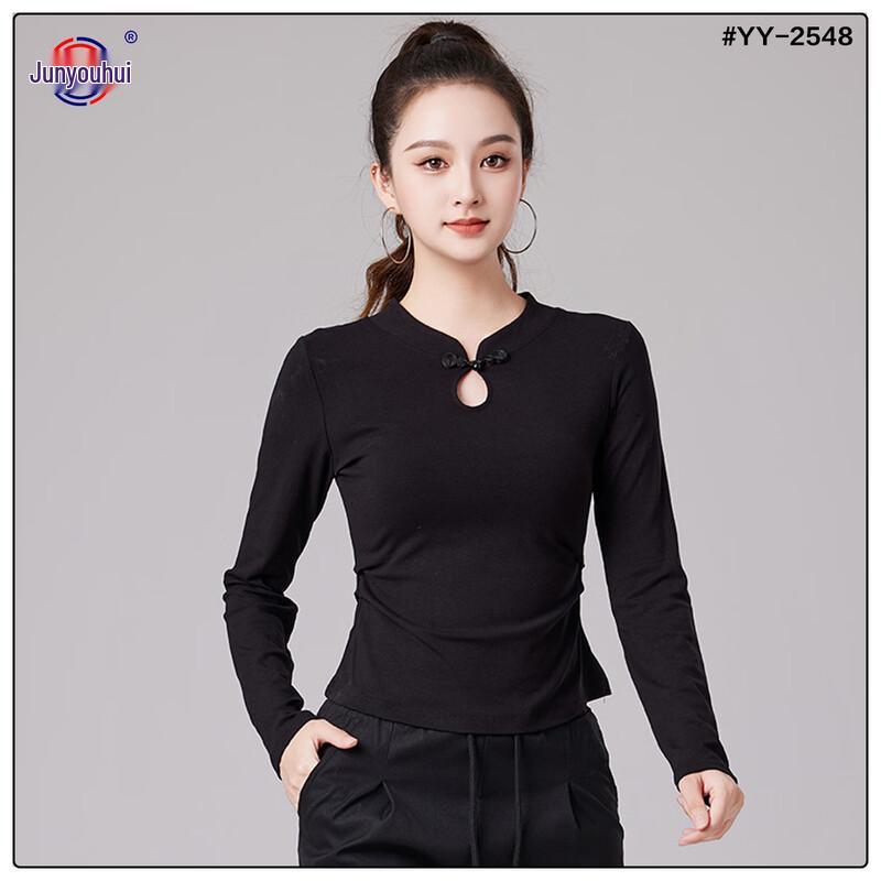 Women s Chinese Style Square Dance Performance Top XL