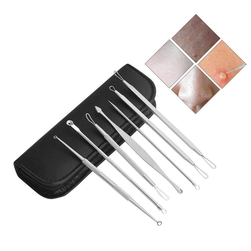 Buy GGHH 7Pcs Stainless Steel Pimple Pins Blackhead Comedone Extractor