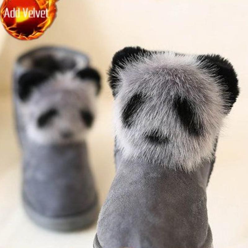 Fashion Large Size Warm Platform Woman Shoes Pearl Fleece-lined Round Toe Snow Boots for Women Fashion Trend 2025 Footwear on Promotion