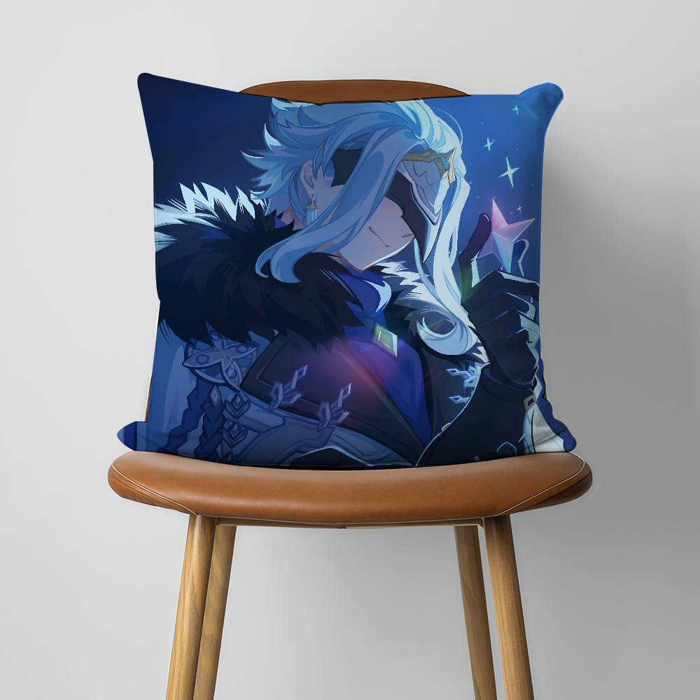 Dottore Genshin Impact xcm xcm Pillow Case Decor Protective Covers Comfortable Soft For Sofa Living Room Home Office