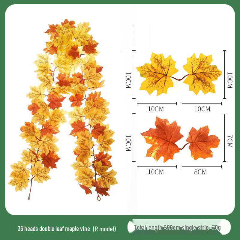 Skladem Podzimní a Halloweenská dekorace z javorových listů pro Vánoce a Den díkůvzdání