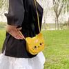 Unique Cats Pattern Shoulder Bag For Children Compact Size Adjustable Strap Crossbody Bags Girls Fashionable Mini Purse
