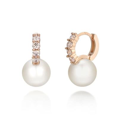 Cercei ELLE Jewelry 14K Bling Pearl One-Touch (Pin Auriu) ELGPEE362
