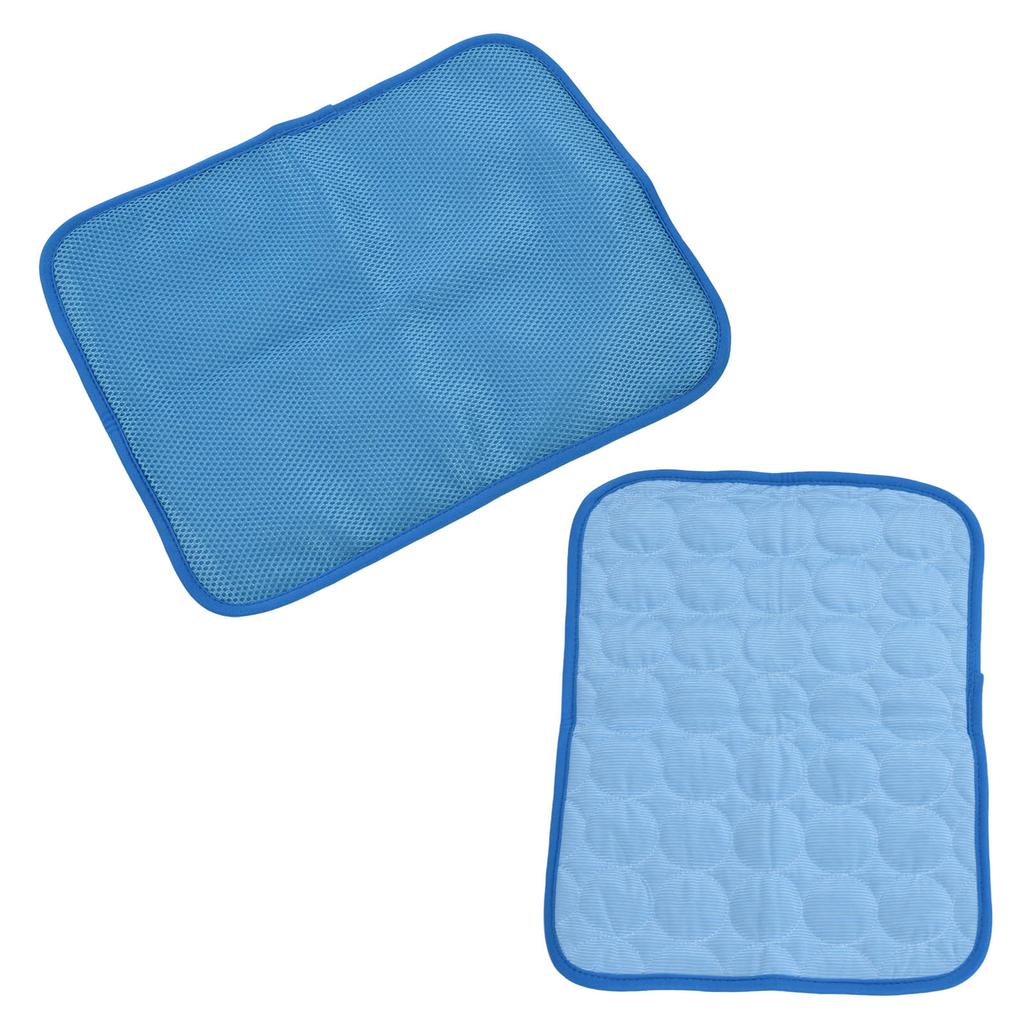 Mata chłodząca dla zwierząt Bezpieczna Nietoksyczna Wygodna Składana Podkładka Samochłodząca dla Kota Psa na Łóżko Sofę Samochód Niebieska