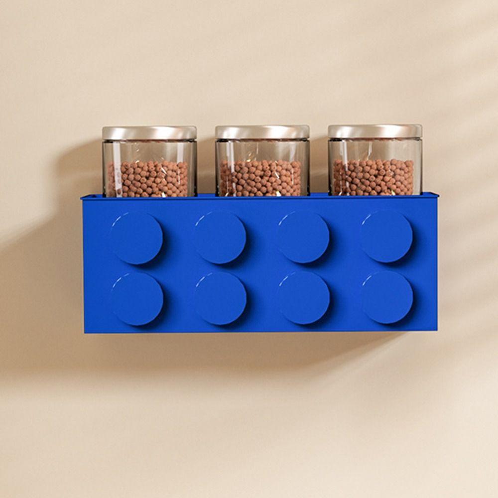 2Pcs Building Block Block Storage Box Tableware Container Desk Organizer  Kitchen Supplies