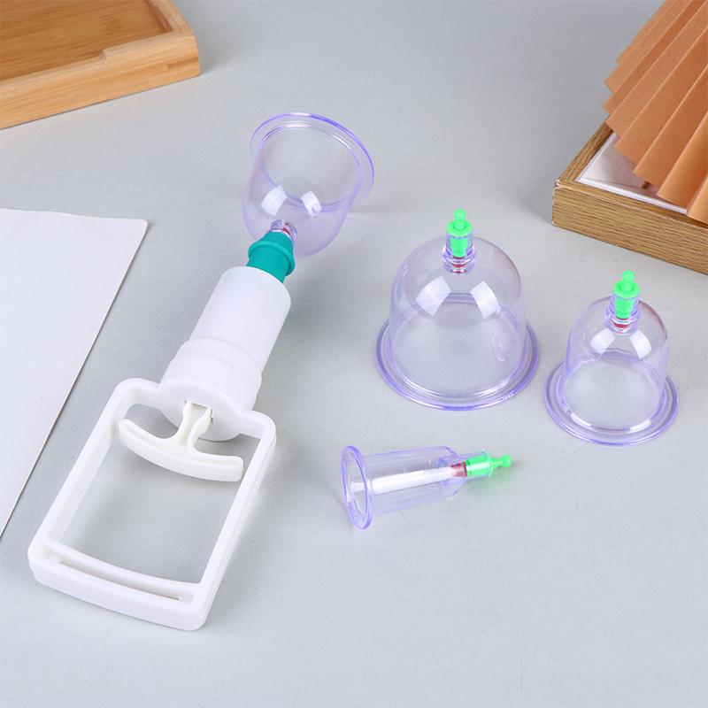 6Pcs/Set Suction Cups Massage Vacuum Cupping Body Massager Plastic Vacuum Suction Therapy Cupping Set Cans For Massage
