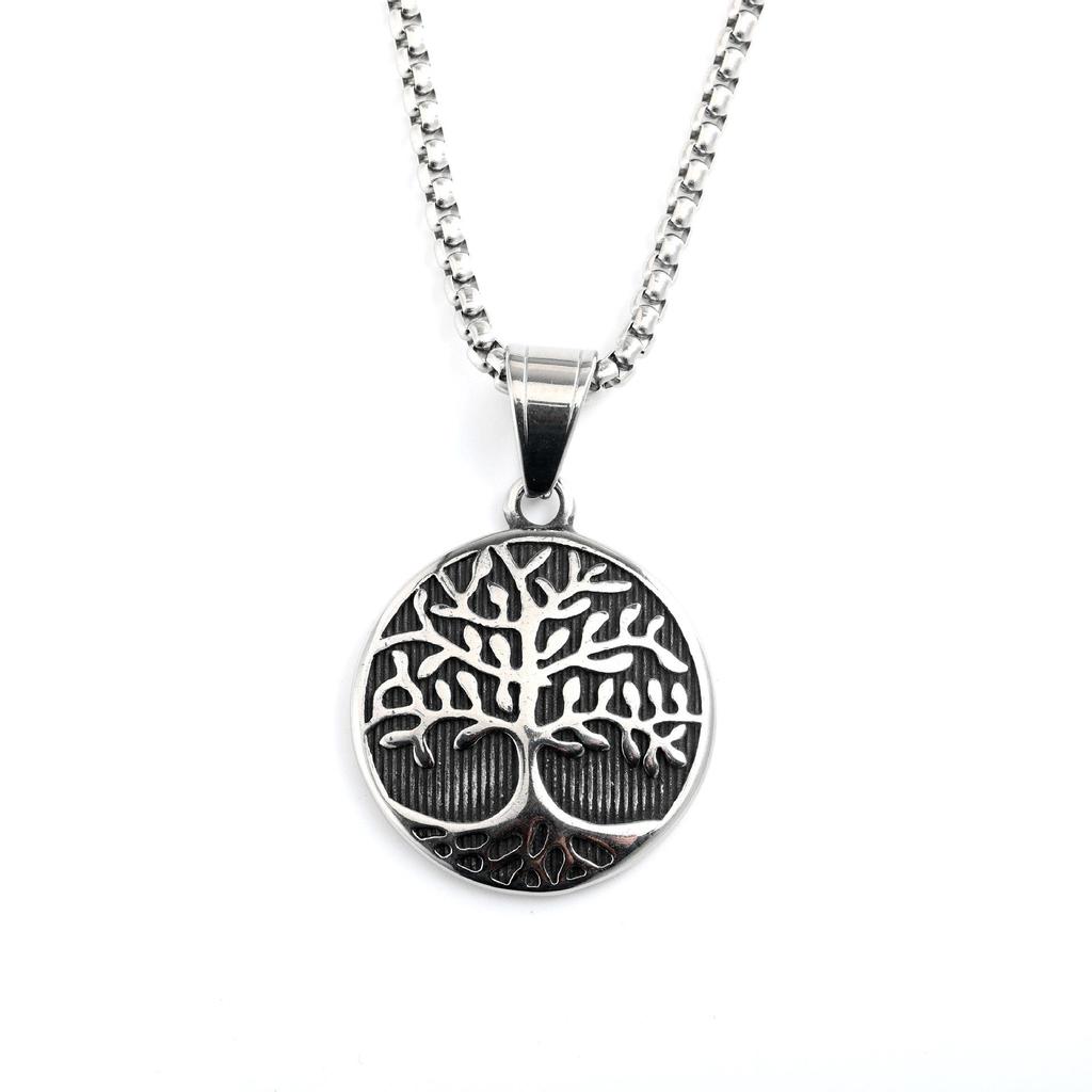 Eco-friendly Unisex Retro Stainless Steel Pendant Necklace