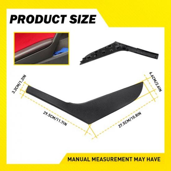 2X Left Right Inner Inside Door Handle Black For VW Golf 6 GTI MK6 2009-2013 EOA