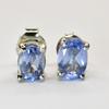 Blue Sapphire 925 Sterling Silver Earring Gemstone Natural Certified Oval Cut
