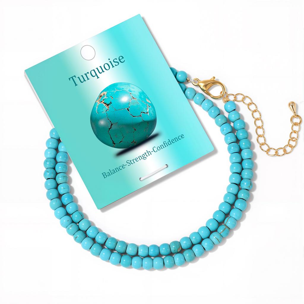 Bohemian Natural Stone Bead Choker Necklace Handmade Irregular Ladies Gemstones Beaded Jewelry Collar Party Friend Gift Femme