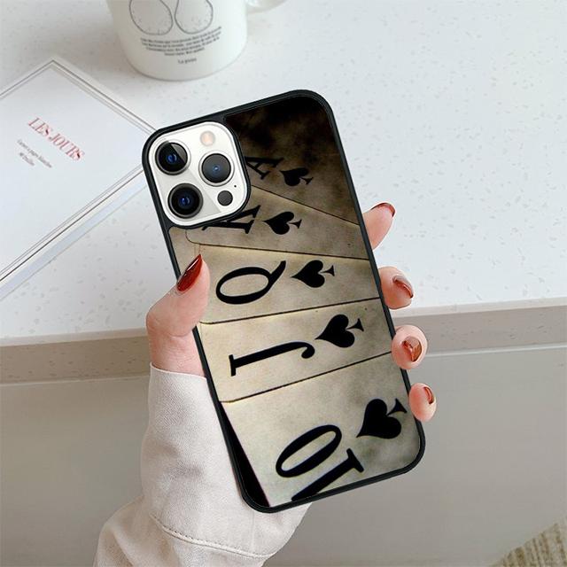 

Poker Playing Cards Phone Case For iPhone 17 Air 13 12 14 15 16 Cover For Apple 14 15 16 Pro Max Plus Coque iPhone 13pro
