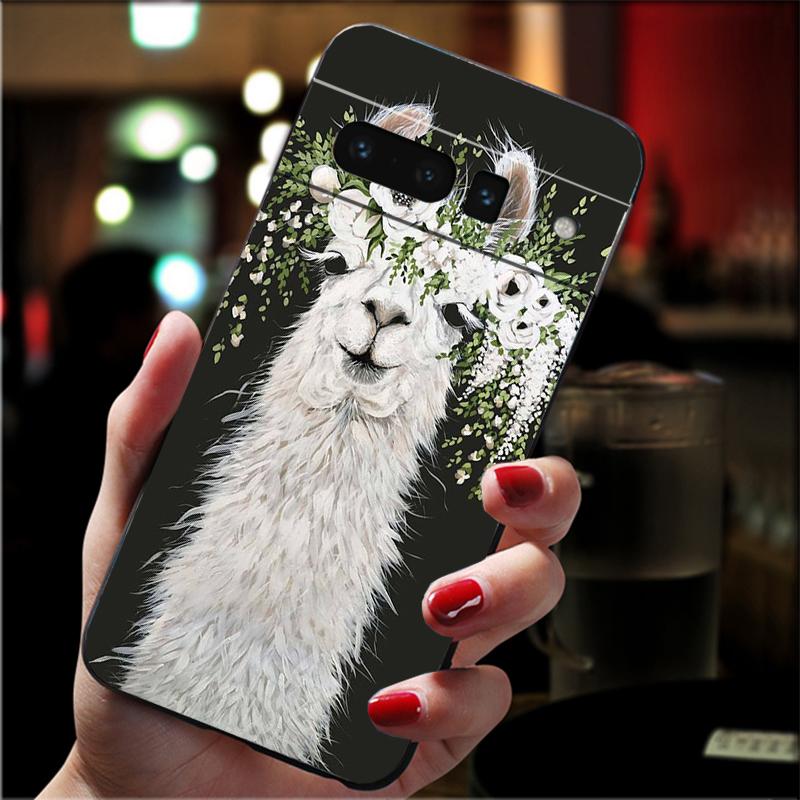 Lama Alpacas Animal Phone Case For Google Pixel 10 Pro 9 Pro XL 9A 8 7 6 Pro Pixel 8A 7A 6A Pixel 8 7 6 5