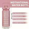2000ml Frosted Gradient Water Bottle - Large Capacity Plastic Jug with Straw & Detachable Lid,Portable Fitness Bottle for Sports