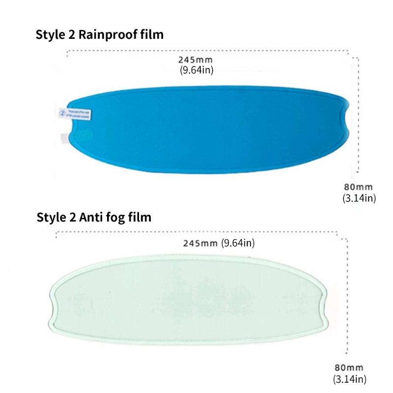 Motorcycle Helmets Rain & Fog Protection Film Fog Resistant Helmets Cover Motorcycle Accessories Upgrades for Safe Ridings
