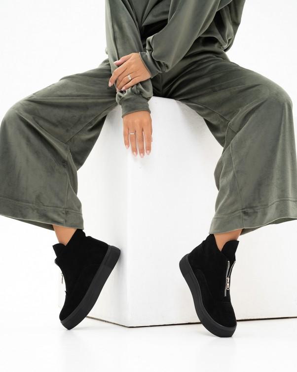 ISSA Plus High-soled Suede Boots