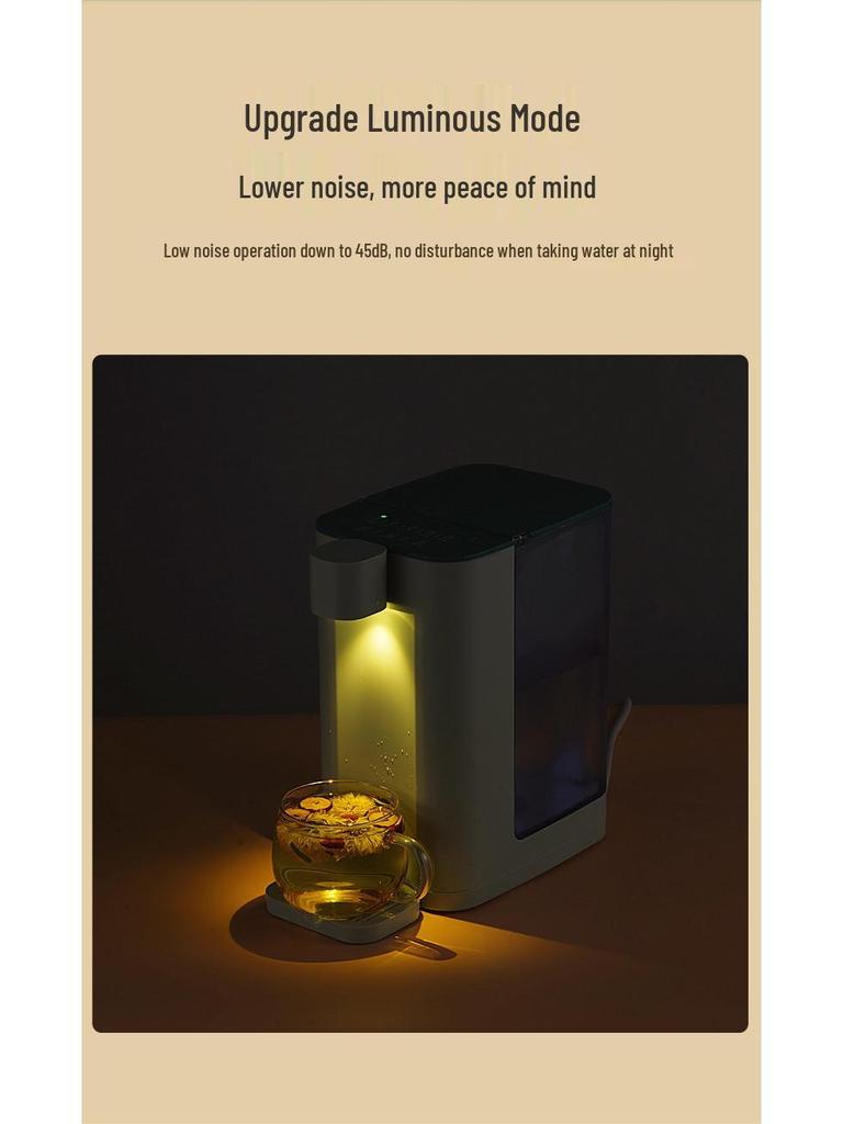 Compact Cross-Border Instant Hot Water Dispenser with Adjustable Temperature, Rapid Heating, 3-Second Instant Hot Water, Small Desktop Boiler, 110V