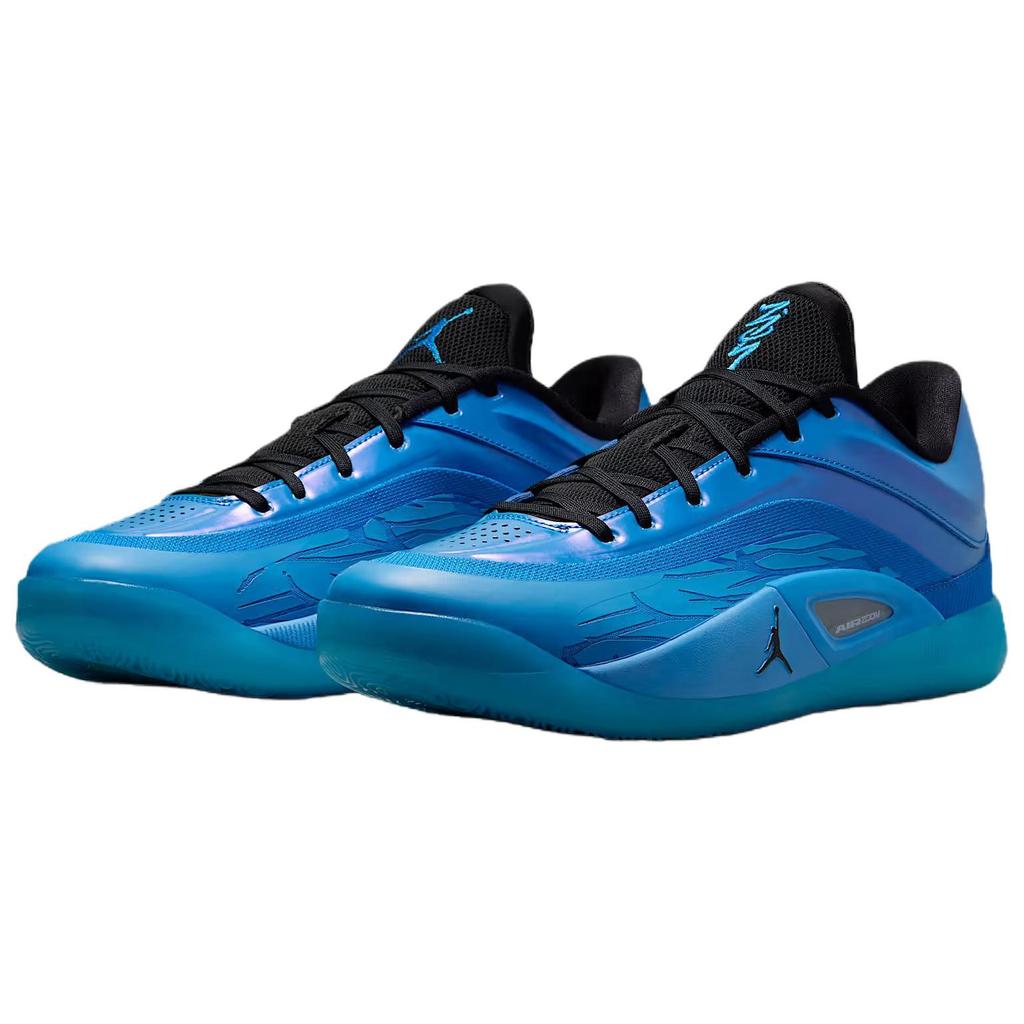 Jordan Zion 4 Abrasion Resistant Low top Basketball Shoes Unisex Blue Black FD0591-400