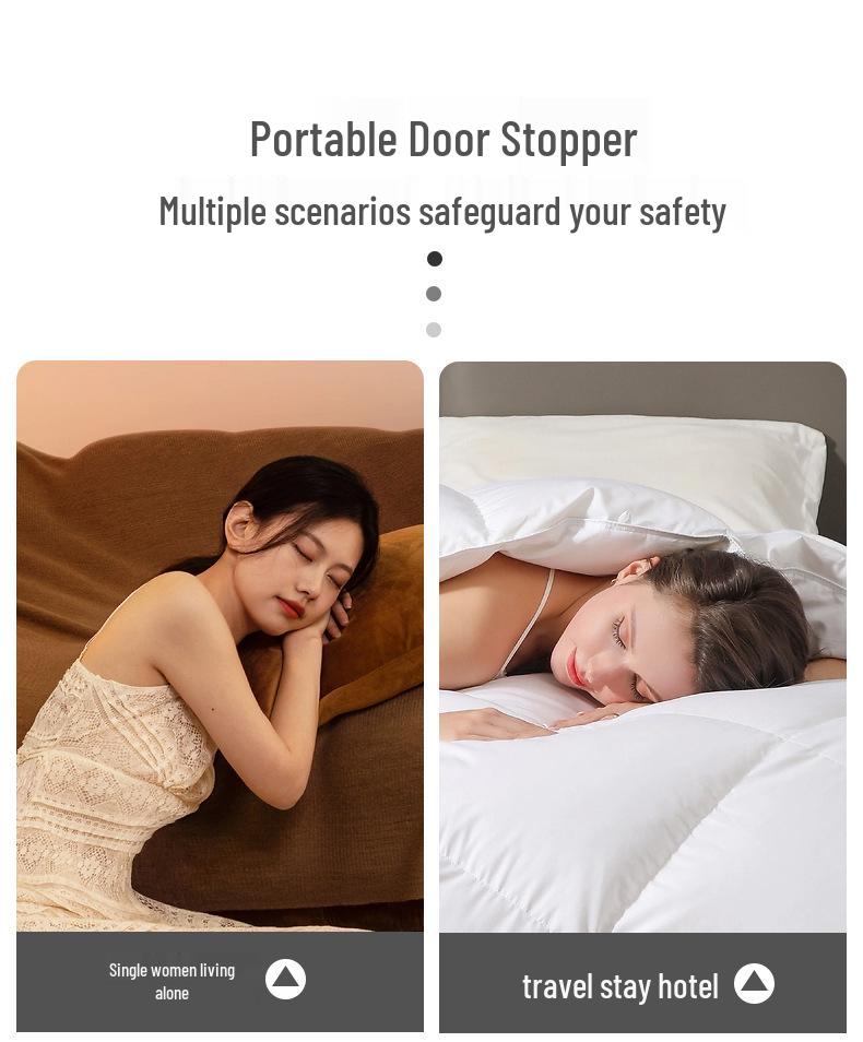 Adjustable Anti-theft Door Stopper for Homes & Rentals