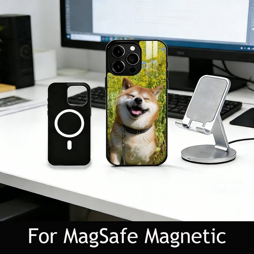 

Shiba Inu Phone Case For iPhone17,16,15,14,13,12,11 Plus,Pro Magnetic For Magsafe Wireless Charging iPhone14PRO
