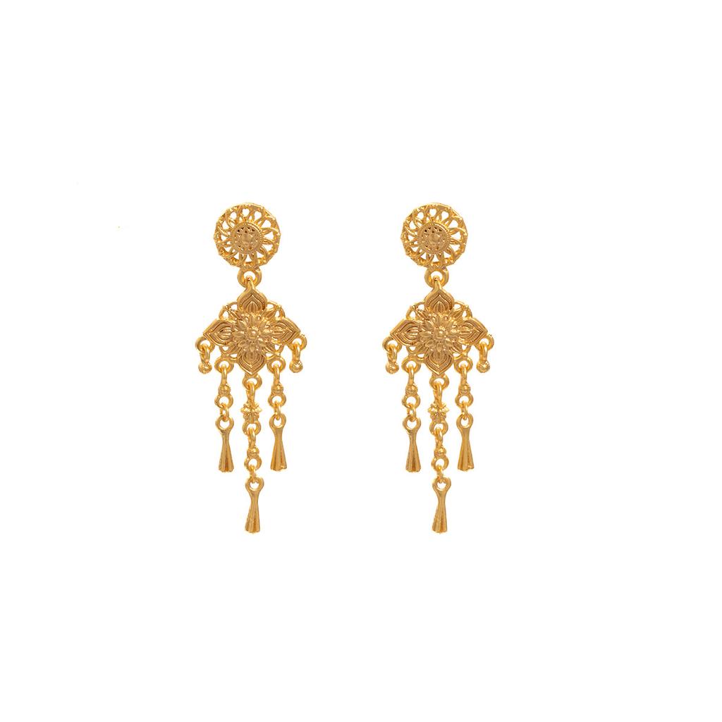 Women's Retro, Exquisite, Versatile, Light Luxury, Hollow Tassel Fashion Earrings