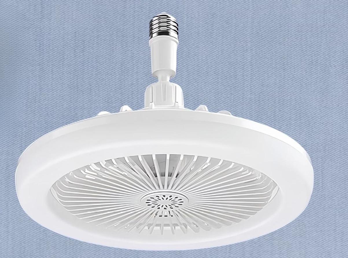 

E27 Low Profile Ceiling Fan Lamp 3 Color Dimmable LED Fan Light for Indoor Living Room Bedroom Home Decorative Lighting Lamp белый
