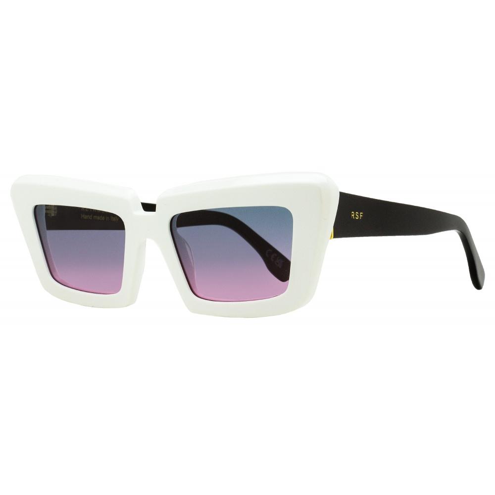 

RetroSuperfuture Women S Pointed SunglaSSeS Coccodrillo Zv5 White Black 57mm Zv5