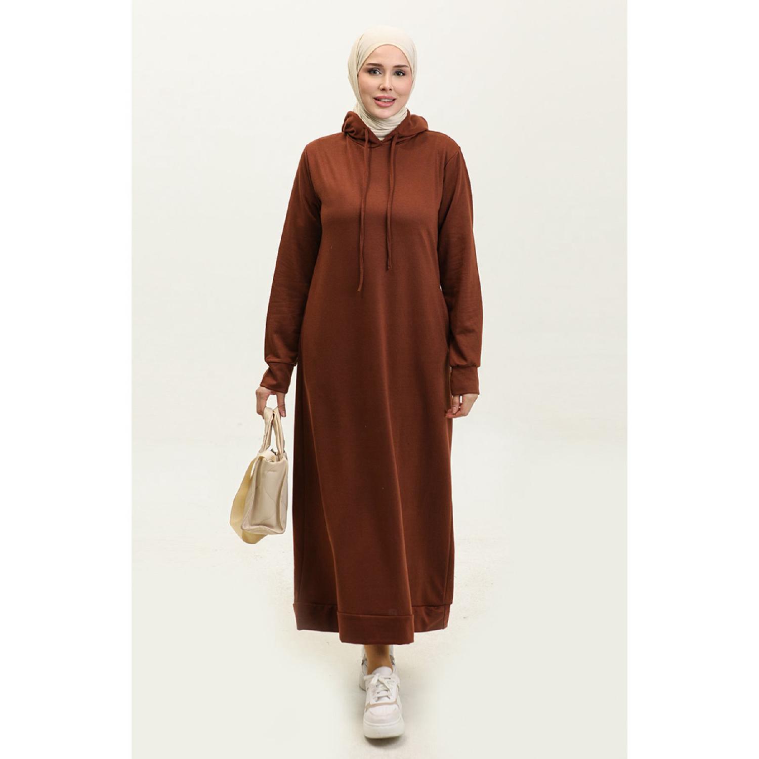 

Спортивное Платье Two Thread Hooded Sports 0190-11 Коричневый 38-40 коричневый