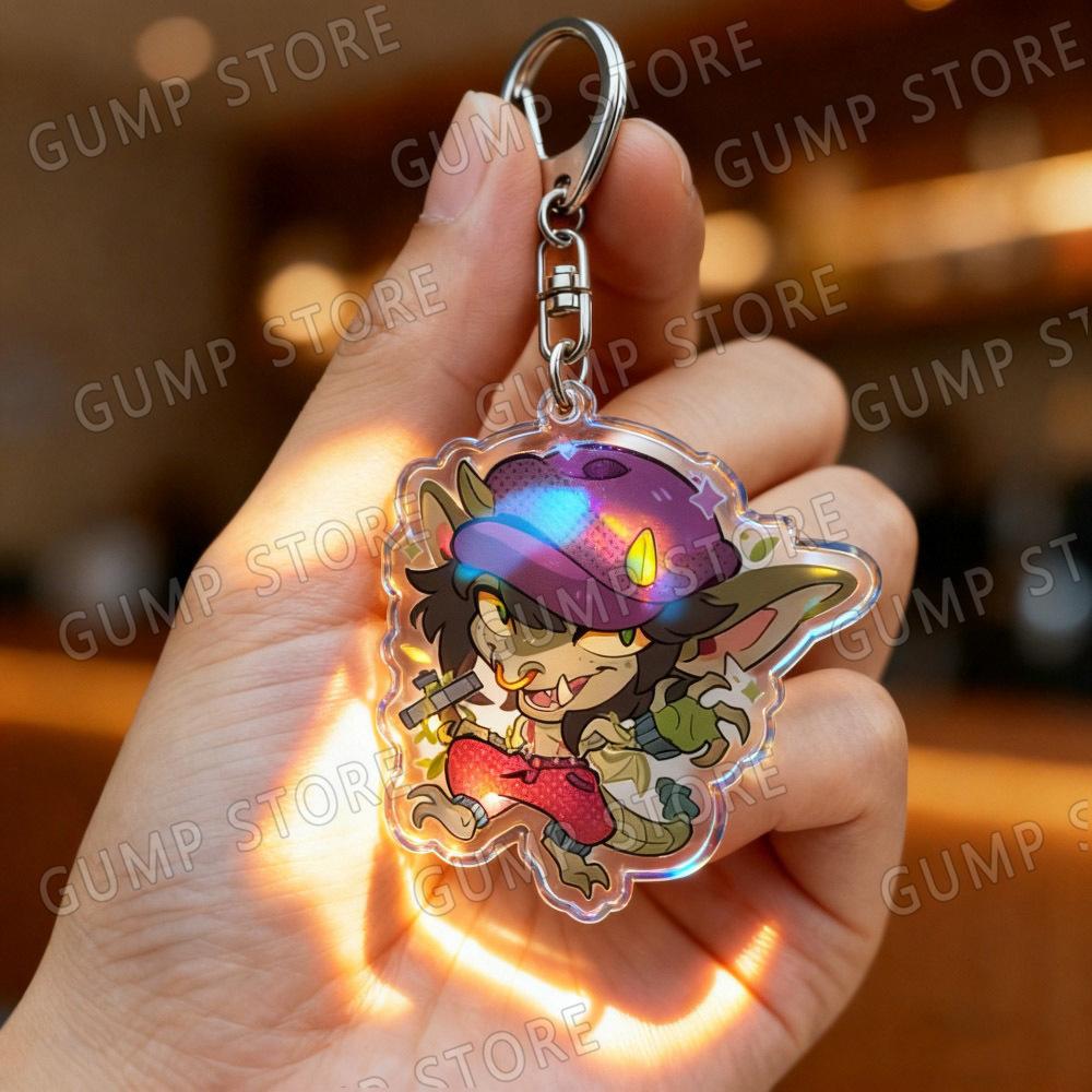 Cute Deadlock Charms Chibi Keychain for Accessorie Shiv Pocket Doorman Drifter Mina Ivy Lash Paige Keyrings Jewelry Manga Gifts