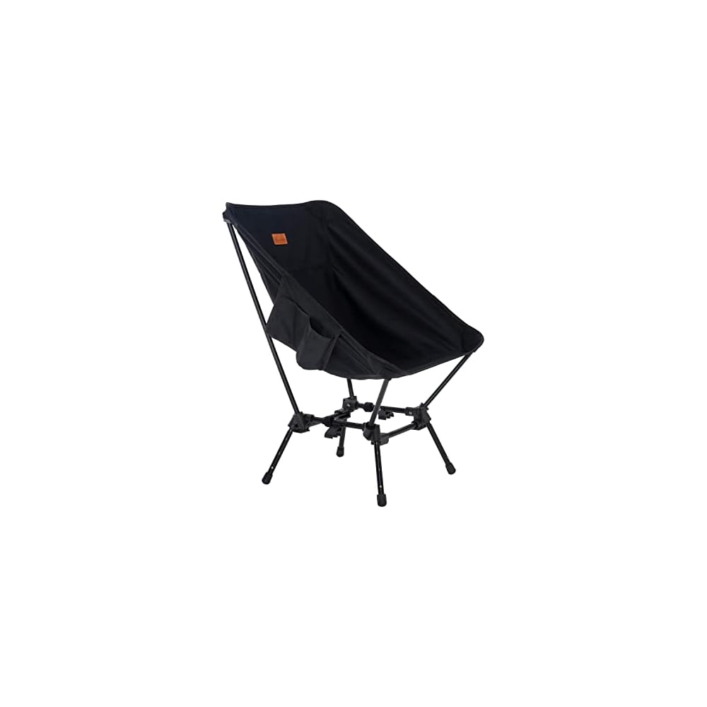 

MOON LENCE Outdoor Chair, Allstyle Wide, 100% Cotton, Spark-Resistant, 4-Stage Height Adjustment, Angle Adjustable, High Back, Camping Chair, Ground C
