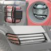 Car Front Headlight/Tail Light/Wheel Eyebrow Lamp Guards Cover Trim for Jeep Wrangler JL 2018-2025 2025 Exterior Accessories
