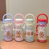 Double Drink Thermos Cup Cute High Value Girl Portable Accompanying Straw Cup