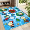 Christmas Peanuts Characters Carpet Rug Soft Washable Anti Slip Home Living Room Sofa Mats Personalized Christmas Rug