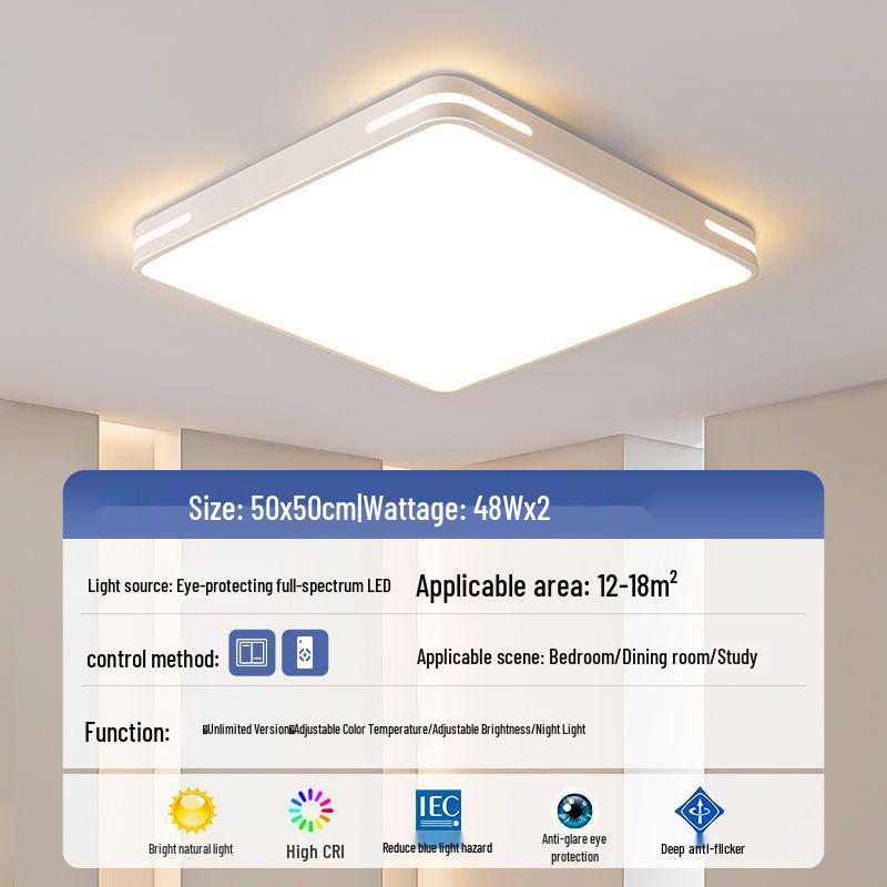 LED Ceiling Light: Ultra-Thin, Modern Round Lighting for Living Room, Bedroom, Dining, and Study Rooms