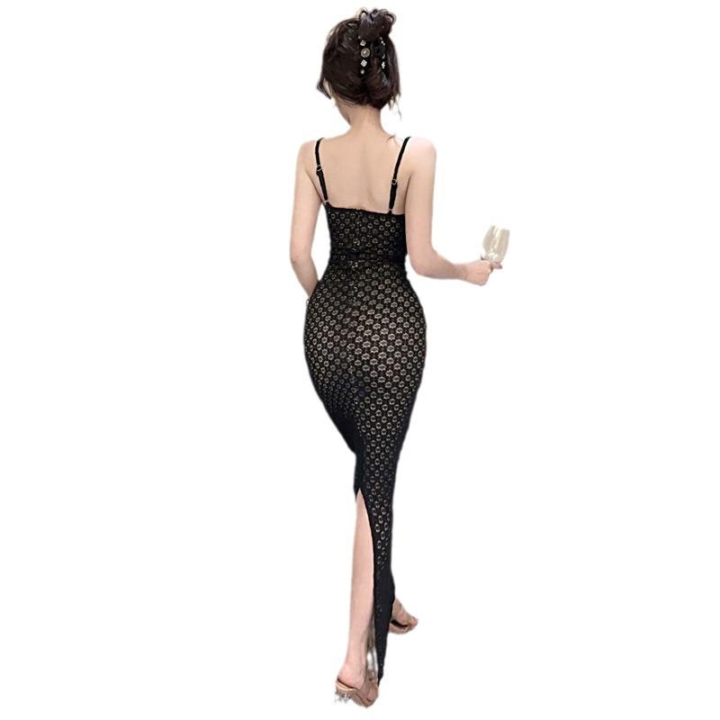 Women's Celebrity Sexy Lace Suspender Dress Dress