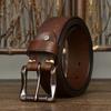 Retro Trend Niche Belt Men'S Leather Pin Buckle First Layer Pure Cowhide Casual Trend Versatile Young People Jeans