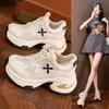 Platform Dad Shoes Women's 2025 Spring and Summer New Breathable Mesh Sandals Inner Height Increase Women's Shoes Versatile Casual Sports Shoes