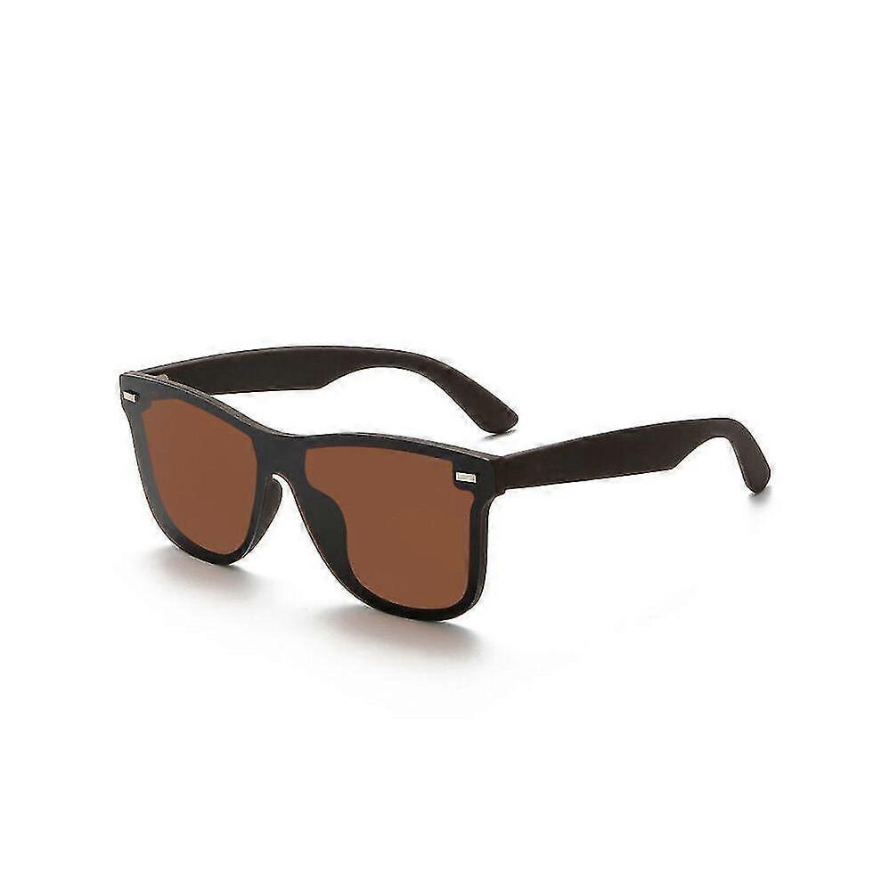 (Matte Brown)New Men's Polarized Uv400 Fashion Sunglasses