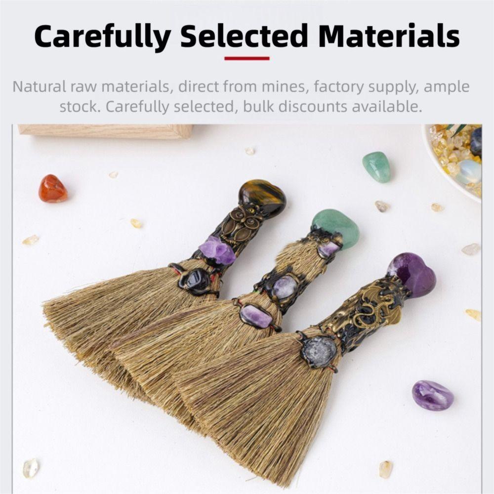 Handmade Witch Broom Spiritual Handmade Ritual Broom Ritual Magic Magic Broom  Halloween Decor