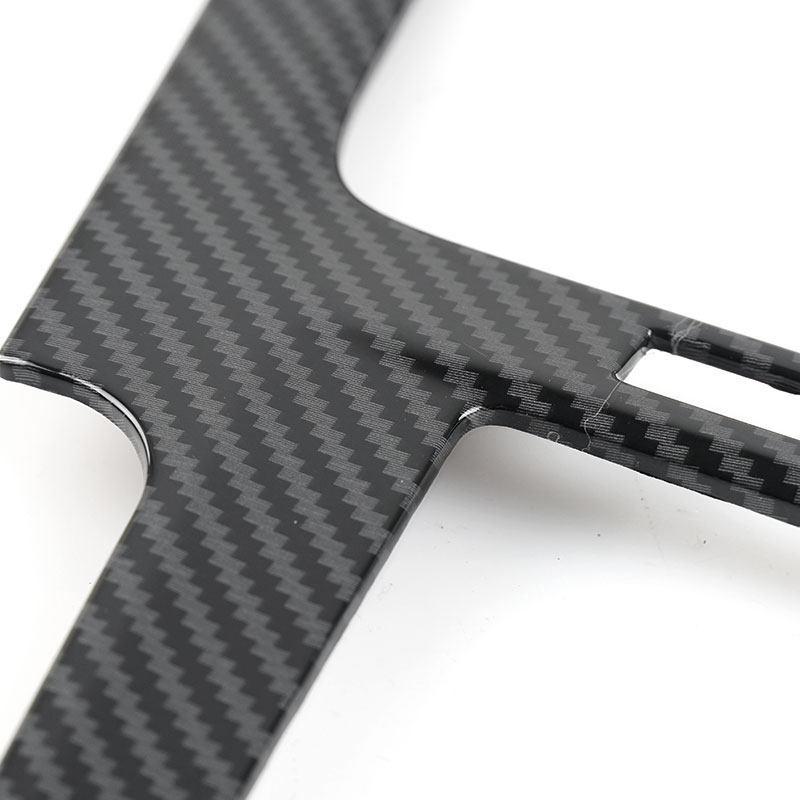For VW Golf 7 MK7 7.5 2014 2015 2016 2017 2018  LHD ABS Carbon Texture Center Console Navigation Air Outlet Panel Frame Trim