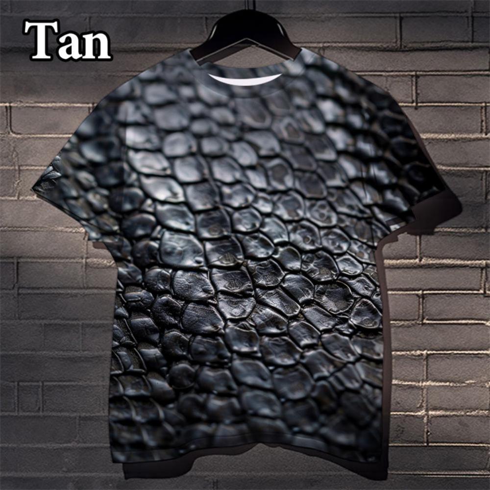 Animal Skin 3D Printed Casual Street Versatile Personality Fun Funny Cool Short-sleeved T-shirt Men Women Unisex Children Tshirt