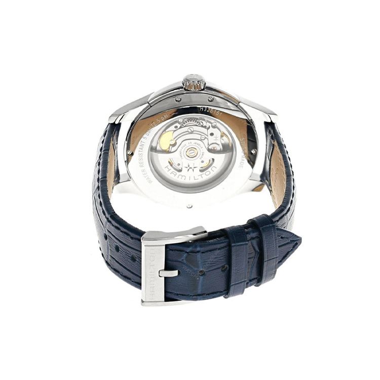 Hamilton Jazzmaster Series Automatic Mechanical Movement 50m Water Resistant Watch 40mm Blue Dial Stainless Steel Case Men Watches Silver H32515641