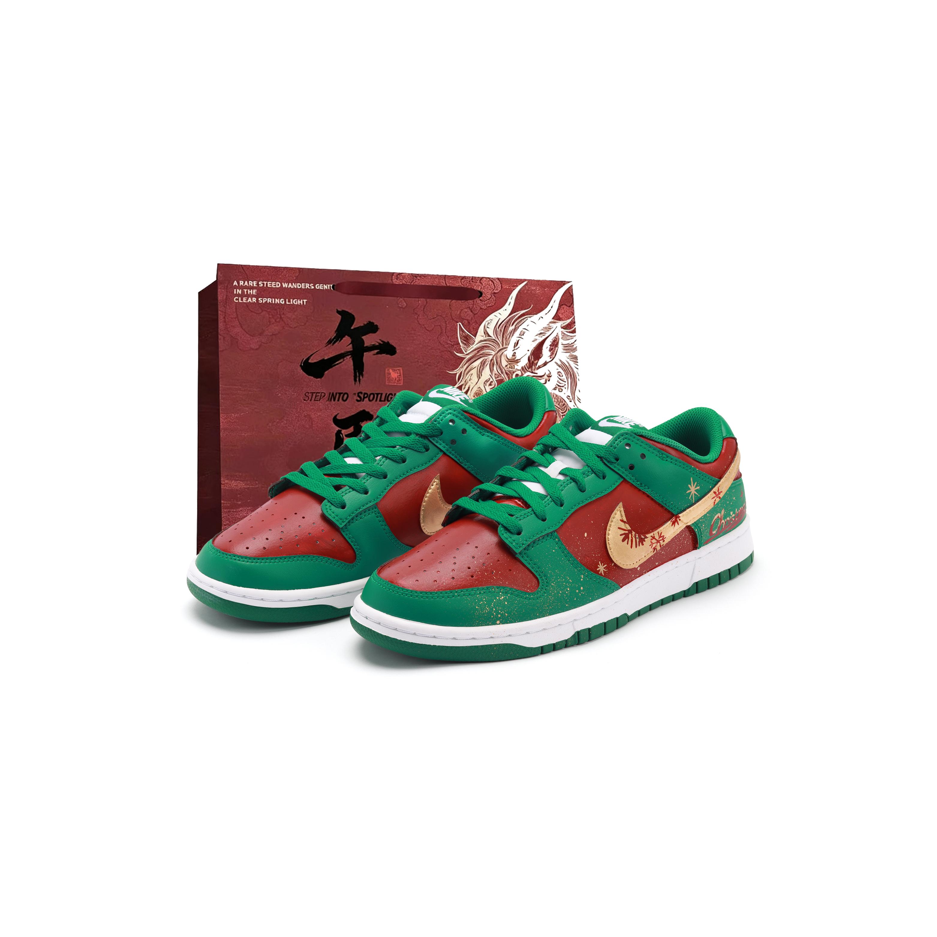 

Nike Dunk Abrasion Resistant Breathable Abrasion Resistant Breathable Low top Skateboard Shoes Men s Red Green HF5441-101(Team1704-SBOX) 42.5