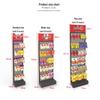 Multi-Use Display Rack with Hooks: Perfect for Spicy Strips, Snacks, Socks, Lip Balm, Toothbrushes, and Small Accessories.