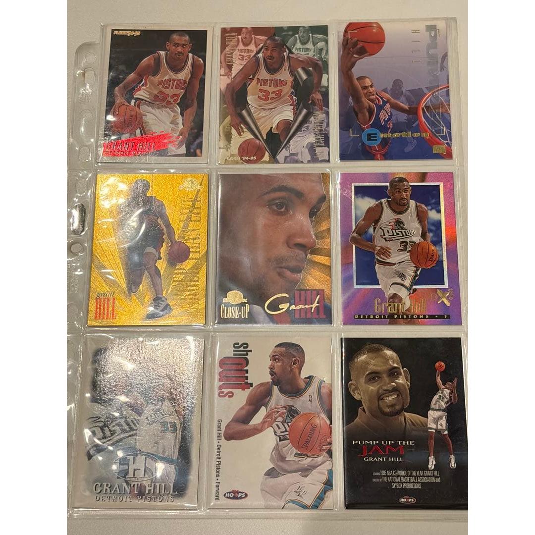 Used Grant Hill NBA Trading Cards Set of 38 RC Available