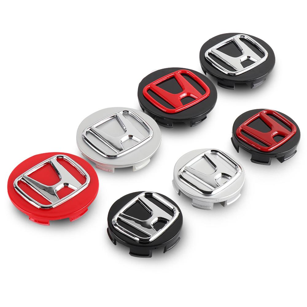 Bzsh4 4pcs 58MM/69MM Original Car Wheel Center Covers Auto Hub Cap Emblem Accessories For Honda CIVIC Mugen Pilot Type R Type S Accord