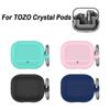 Silicone Earphone Case Shockproof With Keychain Protective Cover Anti-Scratch Protector Shell for TOZO Crystal Pods