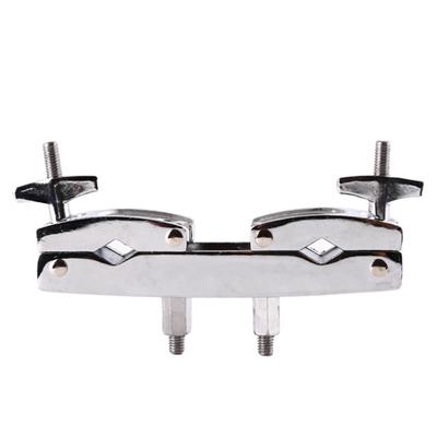 Alloy Jazz Drum Rack Clamp Drums Extension Clip Mount Bracket Silver Connecting Clamp