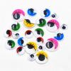 50/100pcs/bag Plastic Colorful Activity Eyeballs with Eyelashes DIY Kindergarten